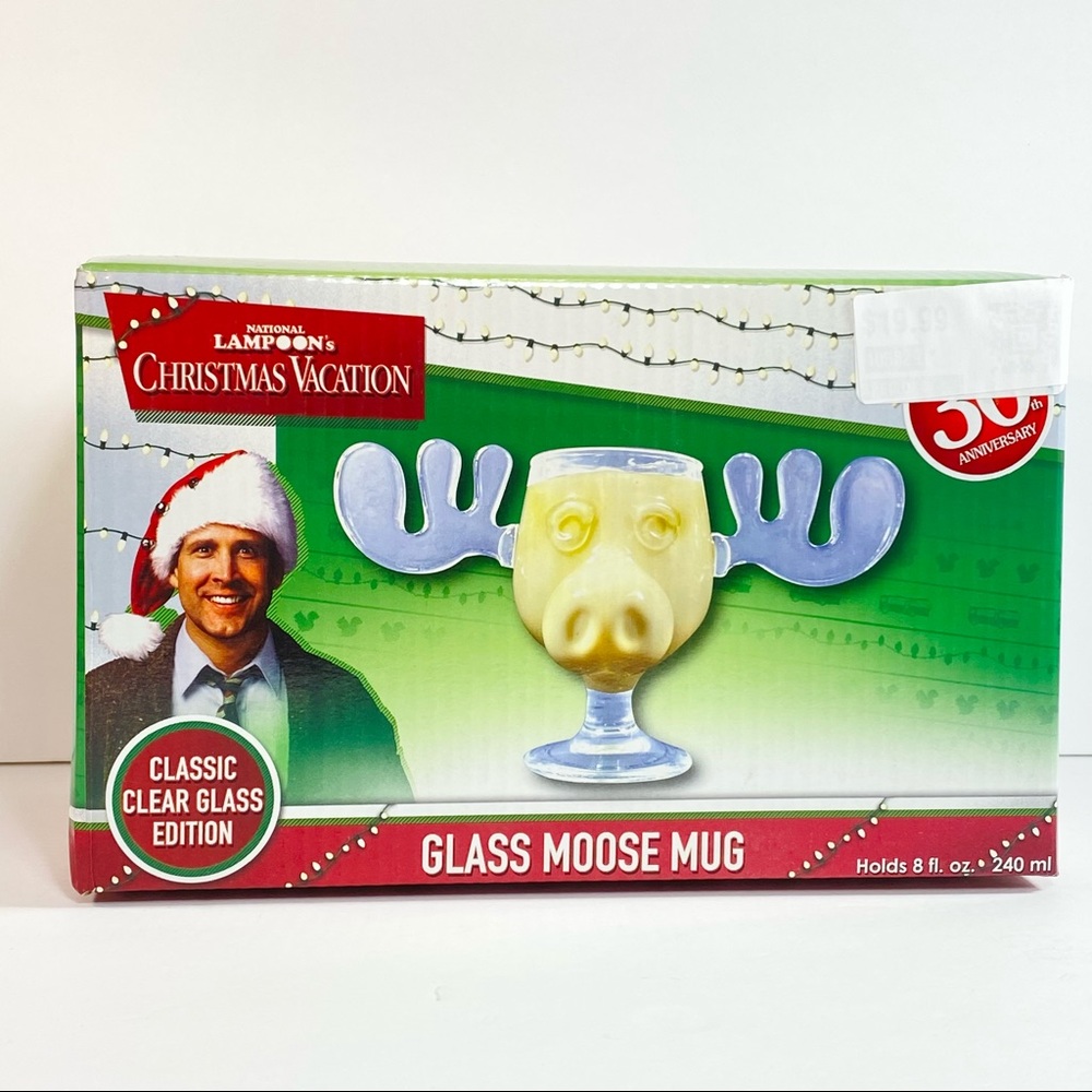 Lampoons Christmas Vacation Glass Moose Mug